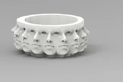 Polyface planter