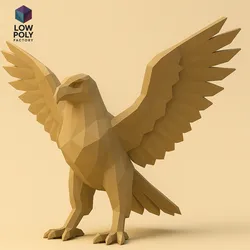 Roc - Giant bird of Arabian and Oriental mythology Low Poly style