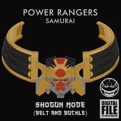 SHOGUN MODE BELT AND BUCKLE - POWER RANGERS SAMURAI