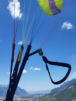 spherical paragliding break handle