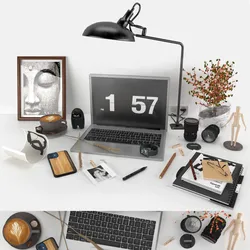 Workplace decorative set - home office