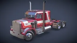 1987 Peterbilt 359 Sleeper S - Cherry