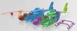 Airbus Helicopter H135 Printable 3D Print Model in Automotive 411737
