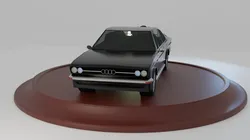 Audi 100 coupe Low Poly Low-poly Low-poly  Free