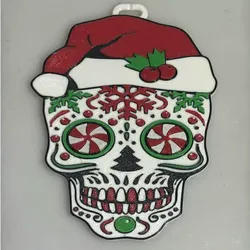 Christmas Candy Skull