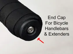 End Cap for Bicycle Handlebars & Bar End Extenders - Expansion Fit