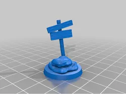 MINIATURE SIGN POST OBJECTIVE MARKER