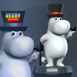 Moominpappa 3D Print Model in Monsters & Creatures 410962