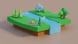 Outdoor low poly Free