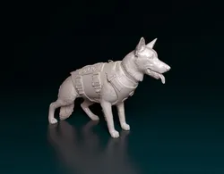 Police dog 3D Print Model in Figurines 410682