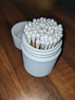 Q-Tip threaded screw container holder | q tip behälter schraubverschluss