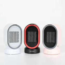 Rotating mini hot air fan