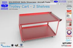 Solid Edge Skills Showcase: Trolley Cart - 2 Shelves