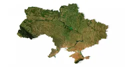 Ukraine 3D relief C4D OBJ STL