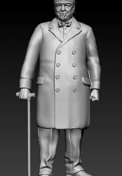 WINSTON CHURCHIL IN UNIFORM