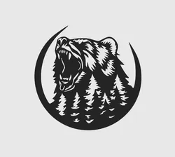 bear forest - wall art