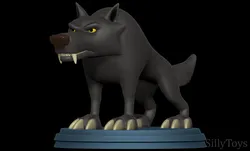 Black Wolf - Niko and the Way to the Stars 3D Print Model in Animals 413589