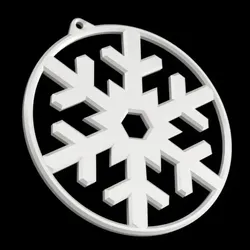 Creality Cloud | Snowflake Christmas tree bauble | ملفات الطابعة ثلاثية الأبعاد