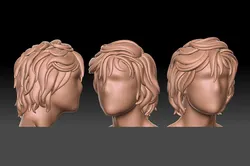 Hair 13 3D Print Model in Man 414665