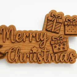 Home Decorations & Ornaments STL Download - Merry Christmas Signby Canadian