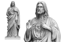 Jesus sacred heart 3d print model 3D print model 3D Print Model in Sculpture 414659