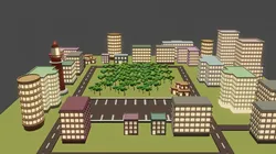 Low poly City