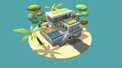Pack Low Poly Beach Haus
