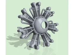 7 Cyl Dummy Radial Engine