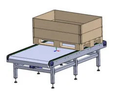 EuroPallet Belt Conveyor  Modular Low-Cost Material Handling System