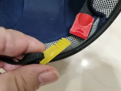 Helmet slider clip slider