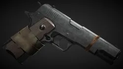 Post-apocalyptic 1911 handgun