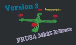 Prusa i3 mk2S mk2.5s Y Axis X-Brace Skew Alignment