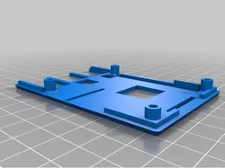 Raspberry Pi case (model B+ / 2 / 3) with hole for smaller heat sink