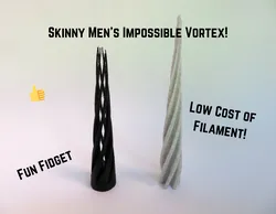Skinny Men's Impossible Vortex Illusion