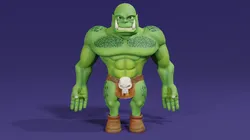 Stylized Orc warrior Low-poly