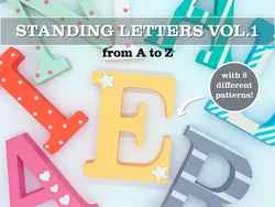 3D Custom Name Standing Letters Pack Vol.1
