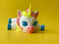 Articulated Unicorn 3D Print, Cute Flexi Toy