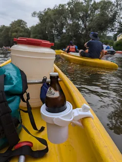 Beer bottle insert for Universal Travel Coffee Gimbal