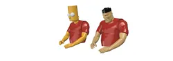 Bruce Bart Simpson Upgrade for 3D SETS Family - Ann & Bruce