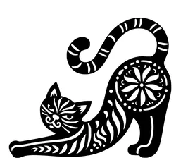 Cat stencil 5