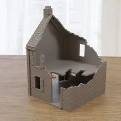 French House FH DS02 Destroyed WW2 Normandy Wargaming Terrain