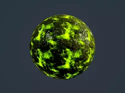 Hazardous Toxic Radioactive Seamless PBR Texture 02 Texture