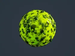 Hazardous Toxic Radioactive Seamless PBR Texture 14 Texture