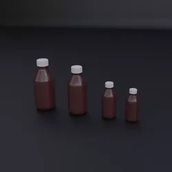 Medicine bottle Low-poly 3D model