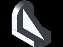 Rib Reinforced Mounting Bracket