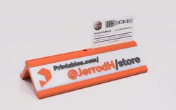 Stacking Table Signs with Replaceable Name Plates and Card Slots