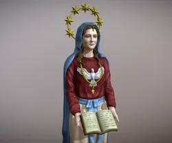 Virgin Mother guardian of the word of God 3D Print Model in Figurines 418912