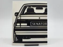 2D Wall Art Opel Senator B - Free 3D Print Model