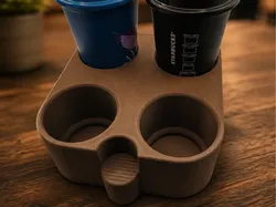 4-Cup Coffee Carrier – Carry Drinks with Style - Free 3D Print Model
