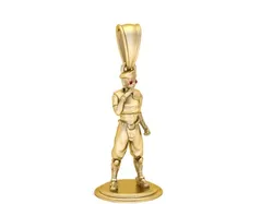 Anime Ninja Warrior Figure Pendant 3D PRINTABLE MODEL 3D Print Model in Pendants 630283